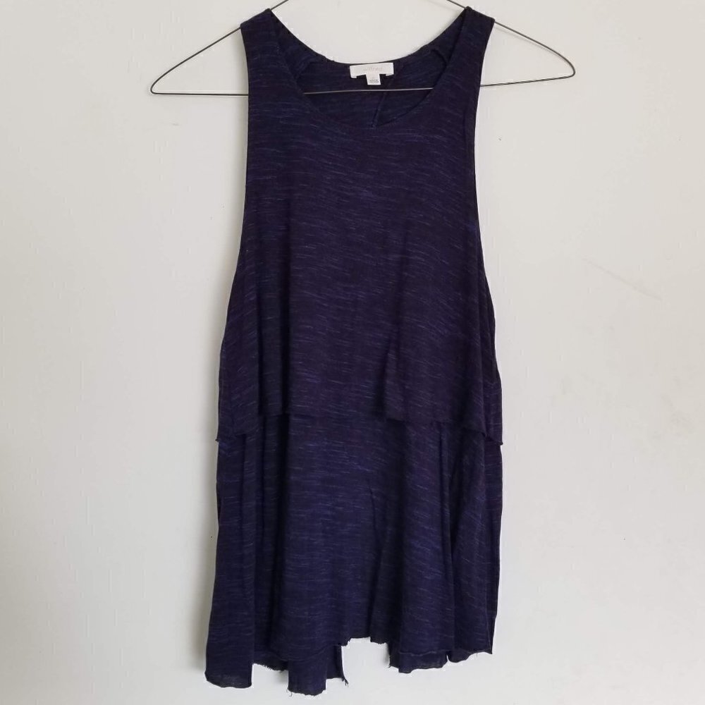 Aritzia Wilfred Tiered Sleeveless Split Back Top